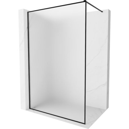 Mexen, Mexen Kioto-XF sprchová stena s rámom 100 x 202 cm, matná 10 mm, čierna - 800-100-104-70-30-X