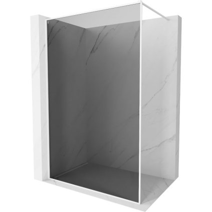 Mexen, Mexen Kioto-XF sprchová stena s rámom 100 x 202 cm, grafit 10 mm, biela - 800-100-104-20-40-X