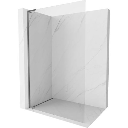 Mexen, Mexen Kioto-X L sprchová stena 100 x 200 cm, priehľadná 10 mm, pištoľový kov - 800-100-107-95-00-X