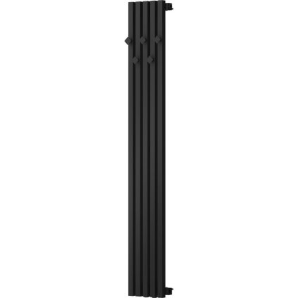 Mexen, Mexen Flux dekoratívny kúpeľňový radiátor 1500 x 240 mm, 450 W, čierny - W127-1500-240-00-70