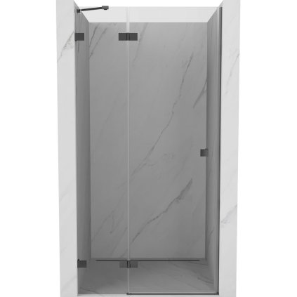 Mexen, Mexen Lunar výklopné sprchové dvere ľavé 85 cm, transparentné, pištoľový kov - 834-085-000-95-00-L
