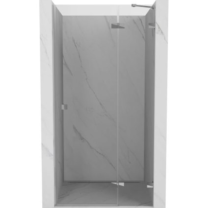 Mexen, Mexen Lunar pravé otočné sprchové dvere 100 cm, transparentné, chróm - 834-100-000-01-00-P
