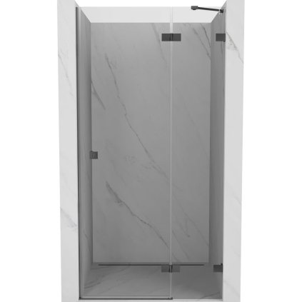 Mexen, Mexen Lunar pravé otočné sprchové dvere 85 cm, priehľadné, pištoľovo šedé kartáčované - 834-085-000-66-00-P
