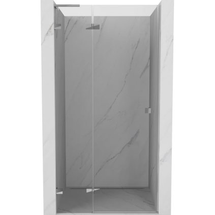 Mexen, Mexen Lunar L Otočné ľavé sprchové dvere 110 cm, transparentné, chróm - 834L-110-000-01-00-L