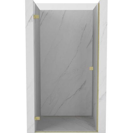 Mexen, Mexen Lunar-B Otočné ľavé sprchové dvere 95 cm, transparentné, brúsené zlaté - 832-095-000-55-00-L