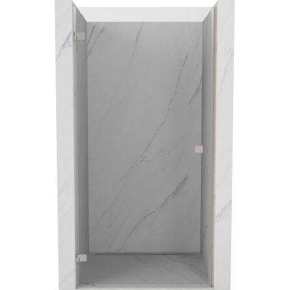 Mexen, Mexen Lunar-B Otočné ľavé sprchové dvere 60 cm, transparentné, brúsený nikel - 832-060-000-97-00-L