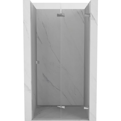Mexen, Mexen Lunar-F pravé sklápacie sprchové dvere 90 cm, transparentné, chróm - 836-090-000-01-00-P