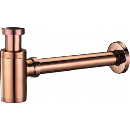 Mexen BRASS sifón umývadlový-polsifón, Ružové zlato, 79950-60