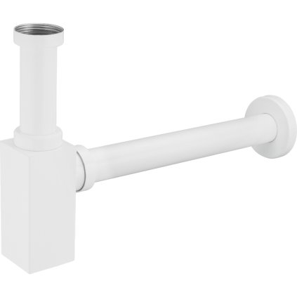 Mexen Kvadrat sifón umývadlový-polsifón, Biela, 79960-20