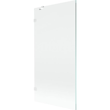Mexen, Mexen Lunar 1-krídlová vaňová zástena 90 x 150 cm, transparentná, biela - 897-090-000-20-00