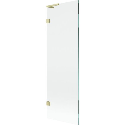 Mexen, Mexen Lunar L 1-krídlová vaňová zástena 60 x 150 cm, transparentná, brúsené zlato - 897L-060-000-55-00