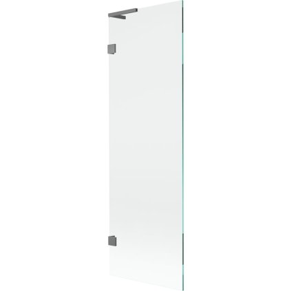 Mexen, Mexen Lunar L 1-krídlová vaňová zástena 60 x 150 cm, transparentná, pištoľový kov - 897L-060-000-95-00