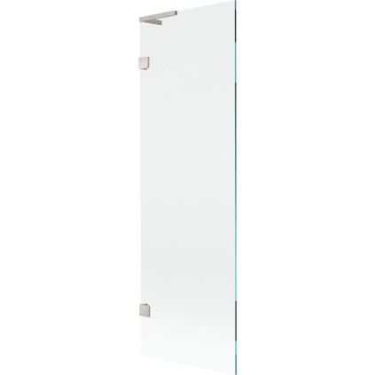 Mexen, Mexen Lunar L 1-krídlová vaňová zástena 60 x 150 cm, transparentná, brúsený nikel - 897L-060-000-97-00