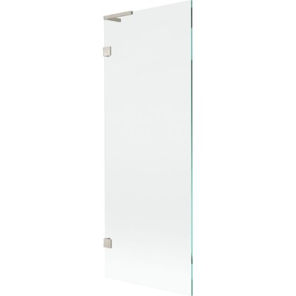Mexen, Mexen Lunar L 1-krídlová vaňová zástena 70 x 150 cm, transparentná, brúsený nikel - 897L-070-000-97-00-00