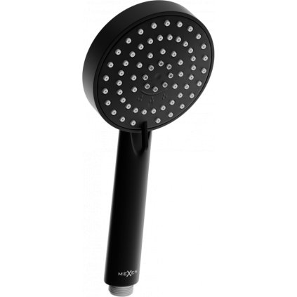 Mexen príslušenstvo - hlavica ručnej sprchy R75 Circle, 3-funkcie, čierna, 79575-70