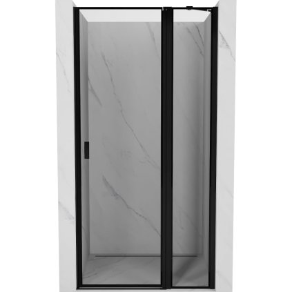 Mexen Otvor pre sprchové dvere MIST (1d+1s) 90x200 cm 6mm čierny, rám, pravý, 8A4-090-000-70-70-P