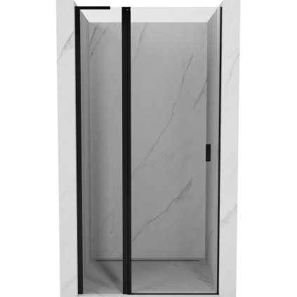 Mexen, Mexen Mist L Otočné sprchové dvere 95 cm, transparentné, čierne - 8A4L-095-000-70-00