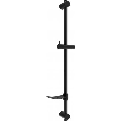 Mexen sprchová tyč DF 80 cm s miskou na mydlo, bez batérie, čierna, 79382-70