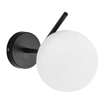 Toolight, nástenné svietidlo 1xE27, G099-1W, čierna, OSW-09724