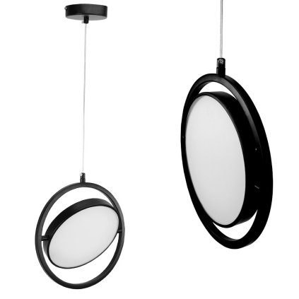 Toolight, LED závesné svietidlo 26cm, 5W, 4000K, APP1790-CP, čierna, OSW-06067