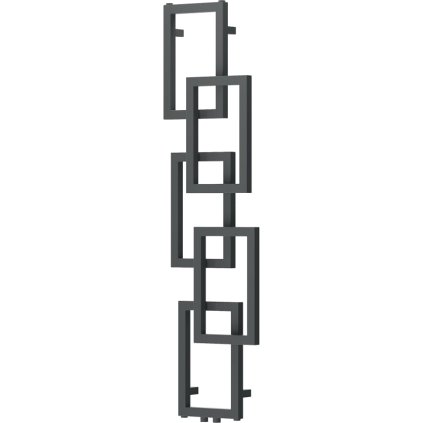 Mexen Grid, dekoratívny kúpeľňový radiátor 1360 x 390 mm, 349 W, grafitová, W215-1360-390-00-66