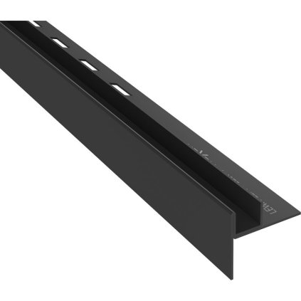 Mexen Line-B lišta na sklo 120 cm ľavá, čierna matná, 187004120L