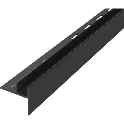 Mexen Line-B lišta na sklo 120 cm pravá, čierna matná, 187004120R