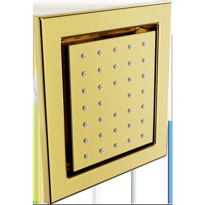 Mexen - podmietková sprchová tryska, štvorcová, 130x120 mm, zlatá, 79365-50