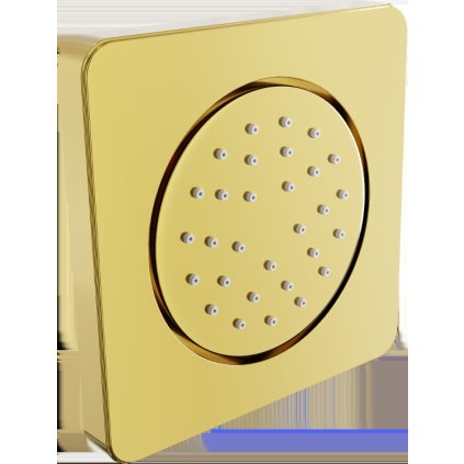 Mexen - podmietková sprchová tryska, štvorcová, 130x130 mm, zlatá, 79366-50