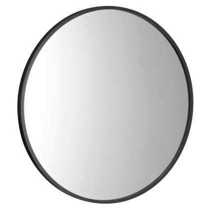 Sapho, NOTION SLIM guľaté zrkadlo v ráme, ø 50cm, čierna mat, NT500