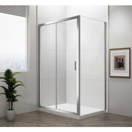 Polysan, EASY obdĺžniková sprchová zástena 1100x800mm L/P varianta, EL1115EL3215