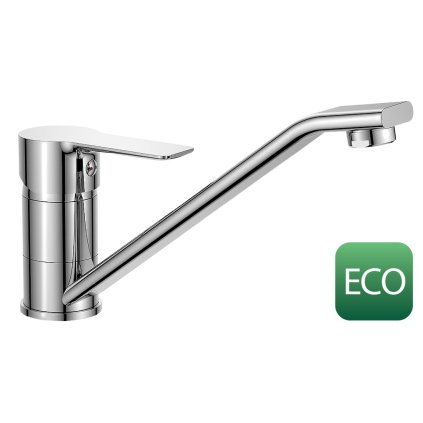 Bruckner, BARON ECO 6 l/min, stojanková drezová batéria, 186mm, otočné ramienko, chróm, 612.050.12