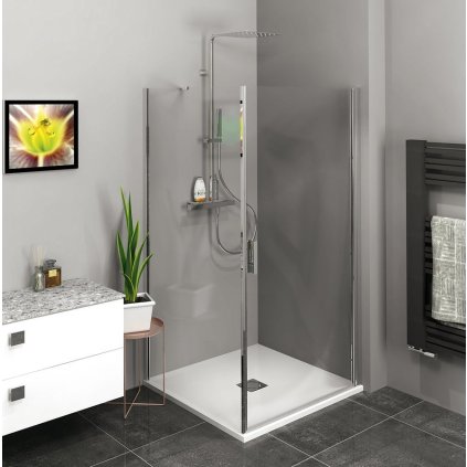 Polysan, ZOOM štvorcová sprchová zástena 700x700mm L/P varianta, ZL1270ZL3270