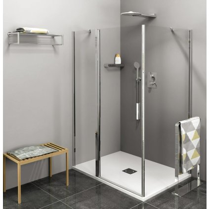 Polysan, ZOOM obdĺžniková sprchová zástena 1100x700mm L/P varianta, ZL1311ZL3270