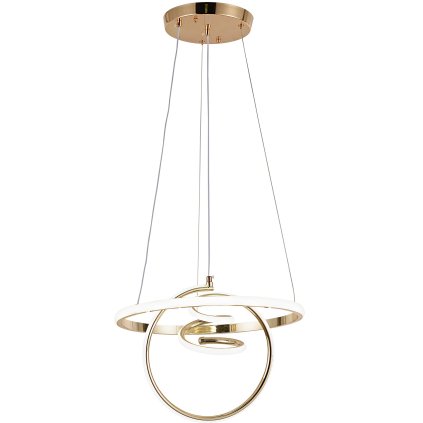 Toolight, LED závesné svietidlo 3x20W, 4000K, G066-CP, zlatá lesklá, OSW-08699