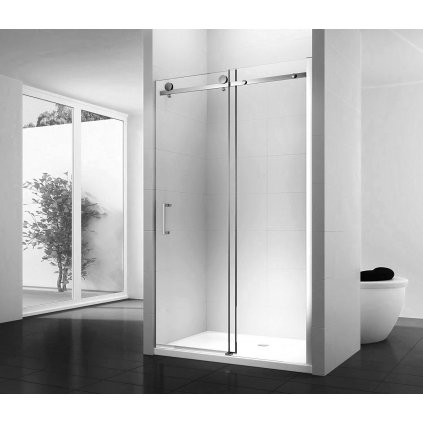 Rea Nixon, posuvné sprchové dvere 100x190 cm, pravé, 8mm číre sklo, chrómový profil, REA-K7440