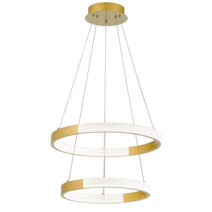 Toolight, LED závesné osvetlenie, 38W, 3000K, LHJ044-CP2, zlatá, OSW-60027