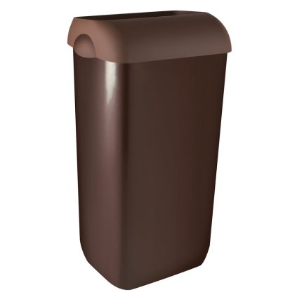 MARPLAST, COLORED nástenný odpadkový kôš s vekom 23l, ABS, hnedá, A74201MA-2