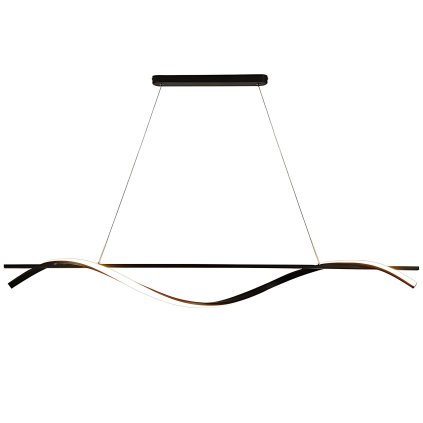 Toolight, LED závesná lampa 120cm, 27W, 3000K, LHJ019-CP, čierna, OSW-50004