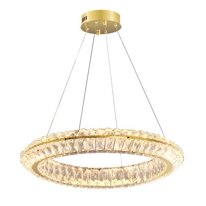 Toolight, LED stropné svietidlo 60cm, 45W, 4000K, APP1768-CP, zlatá, OSW-04344