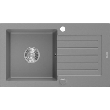 Mexen Pablo - drez granitový 75,2x43,6cm, 1-komorový, šedá, 6510751010-71