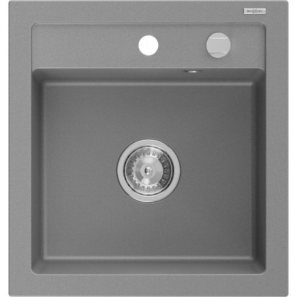 Mexen Vito - drez granitový 52,0x49,0cm, 1-komorový, šedá, 6503521000-71