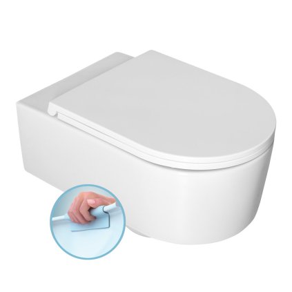 Isvea, SISTEMA A závesná WC misa, Rimless, 36x53,5cm, biela, 10SL02001