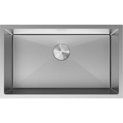 Mexen Trixo, 1-komorový nerezový drez 750 x 440 mm, brúsená oceľ, 6415751000-01