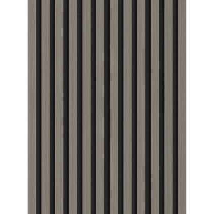 Mexen Lam-F, akustické stenové lamely 275 × 30 cm, plstený podklad 8 mm, technická dyha, dub oceľový, S105-275307-3015-006