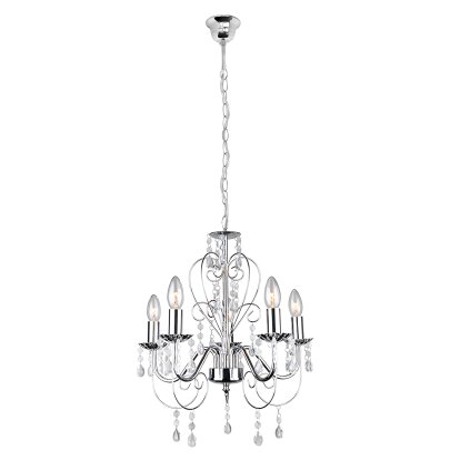 Toolight, stropné svietidlo 5xE14, EBT008-5CP, chróm, OSW-01243