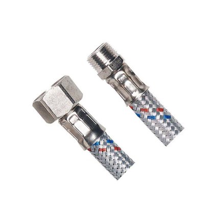 Aqualine, Flexibilná nerezová hadica FxM 1/2"x1/2", 40cm, 33054