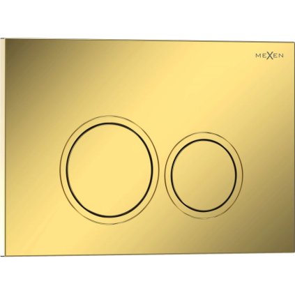 Mexen Tex 01, tlačidlo na splachovanie, zlatá šampanská lesklá, 6101-08