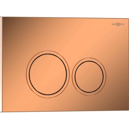 Mexen Tex 01, tlačidlo na splachovanie, ružové zlato lesk, 6101-09