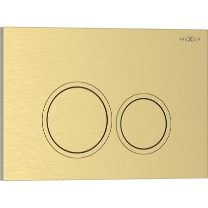 Mexen Tex 01, tlačidlo na splachovanie, brúsené zlato, 6101-11